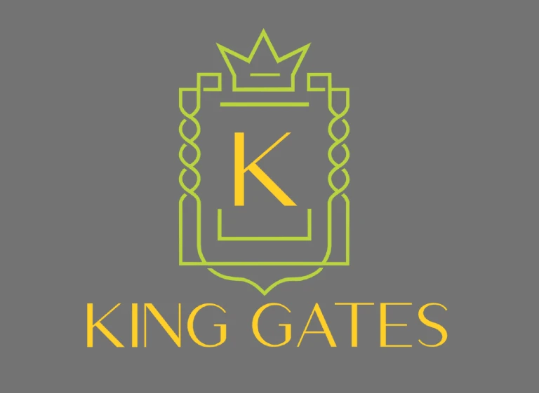 King Gates yellow writing logo